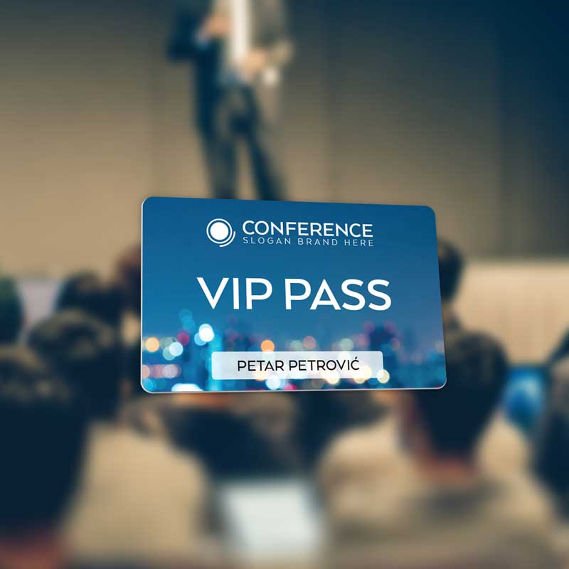 VIP cards for events