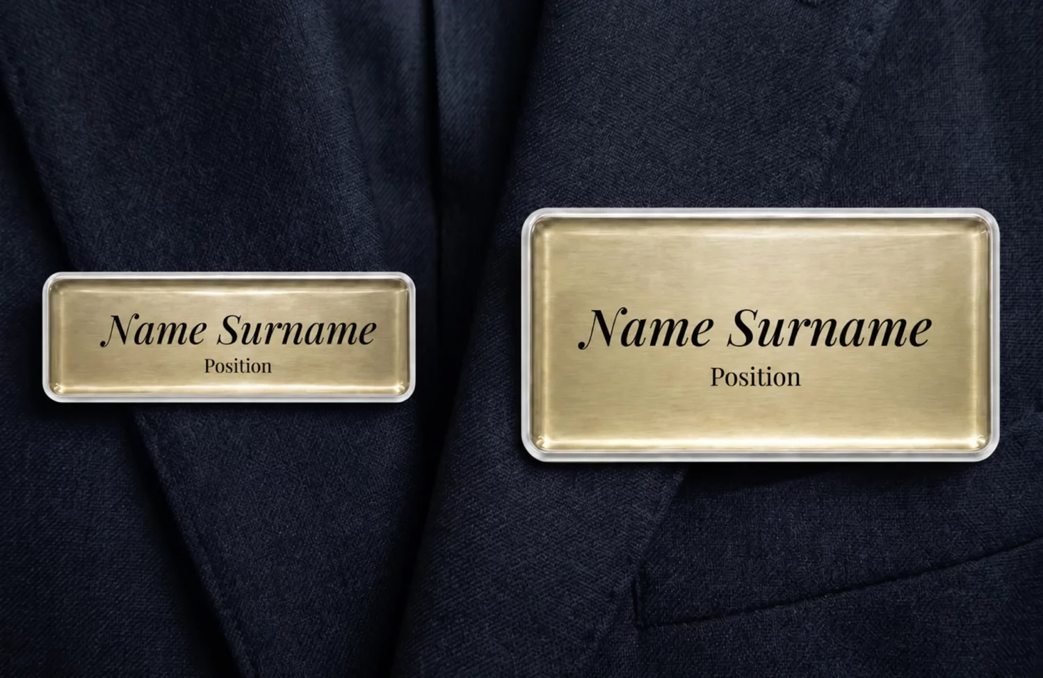 Name tag big and small version
