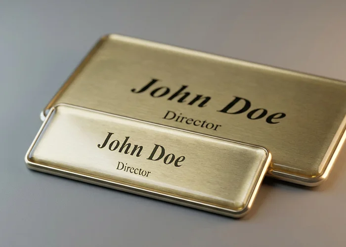 Two sizes Name tags